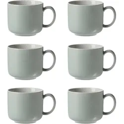 KAFFEETASSEN Jasper Mint 240 ml 6er Set