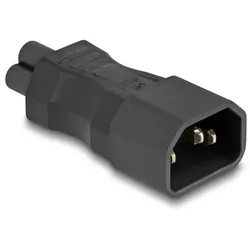 DeLOCK Netzadapter IEC 60320 - C14 auf C5, Stecker / Buchse, 2,5 A, gerade