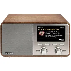 Albrecht DR 760 (DAB+, FM, Bluetooth), Radio, Silber, Braun