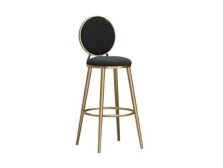 Bvn5kQ3dy Barstühle 75 cm großer Inselstuhl, Coffee-Shop-Barstuhl(Schwarz)