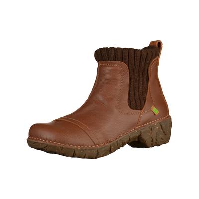 Stiefelette EL NATURALISTA "El Naturalista Stiefelette Leder/Textil", Damen, Gr. 38, Leder, braun, Leder, Textil, Schuhe Stiefelette