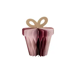 HOME STORY Deko Papier Geschenk   ¦ rosa/pink ¦ Papier ¦ Maße (cm): H: 20