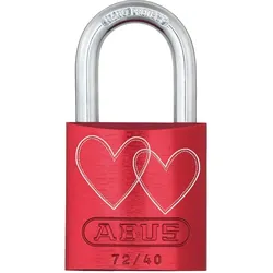 Abus Vorhangschloss Aluminium 72/40 rot LoveLock 4