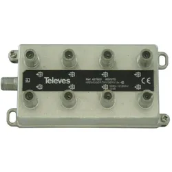 Televes AZ812TD 8-fach End-Abzweige 5-1218 MHz AD:12dB 457803, Antennenkabel