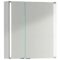 Spiegelschrank LED-Line 2 türig ca. 61x67 cm Weiß
