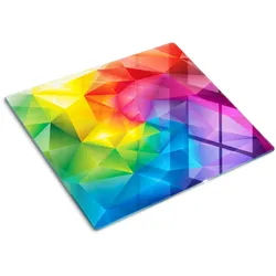GLASPLATTE 60x52 cm Abstrakt
