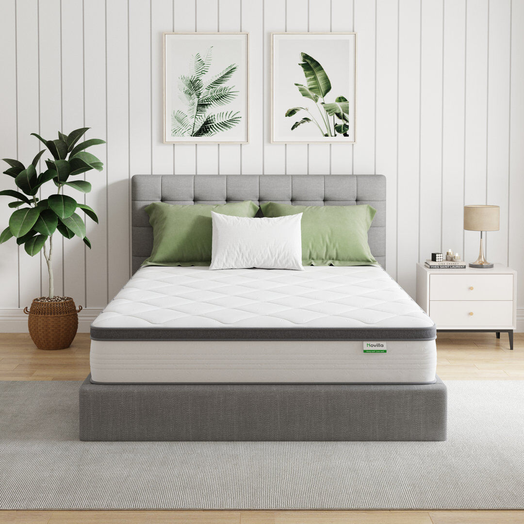 Novilla 24cm Memory Foam Pocket Sprung Mattress Kingsize (5')