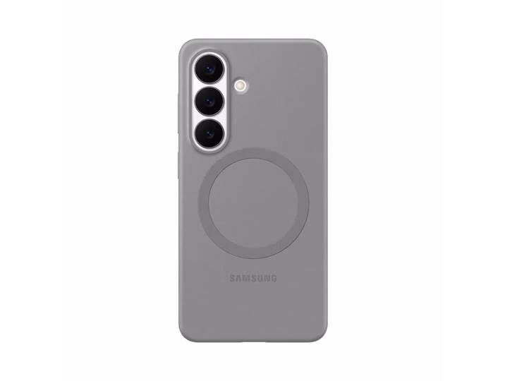 Samsung S26 Silikon-Cover Silicone Magnet Case Gray Samsung Cover – Handyhülle/Handy Tasche – grau