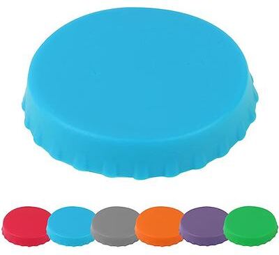 Perfect Picks Market Reusable Leak proof Silicone Cola Can Cap For Canned Beverages, Beer, And Soda Dust Proof, Food Grade Seal blue 2pcs
