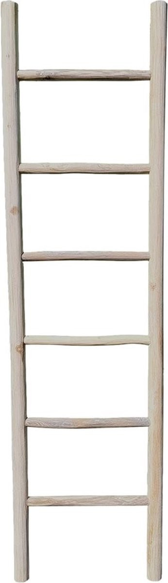 HorstDeco Houten ladder voor decoratie - 50 cm