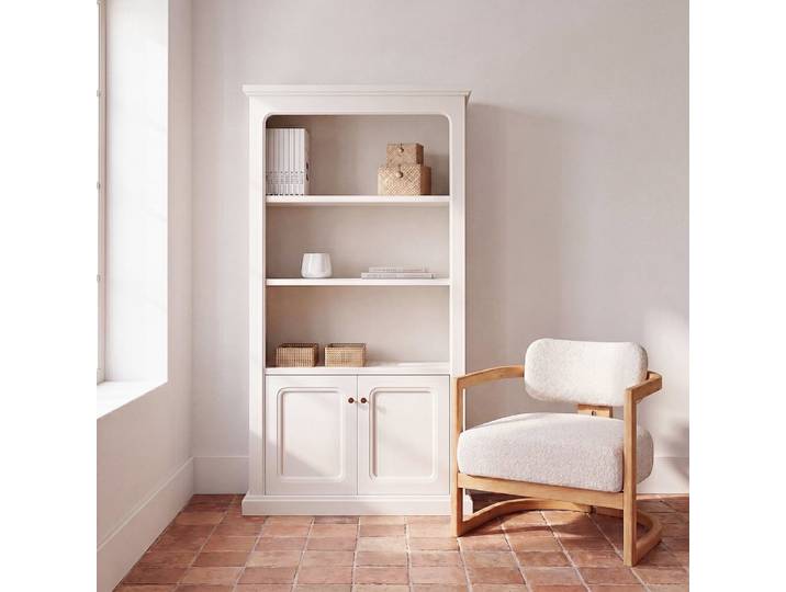 Bibliothèque écrue, L100 cm