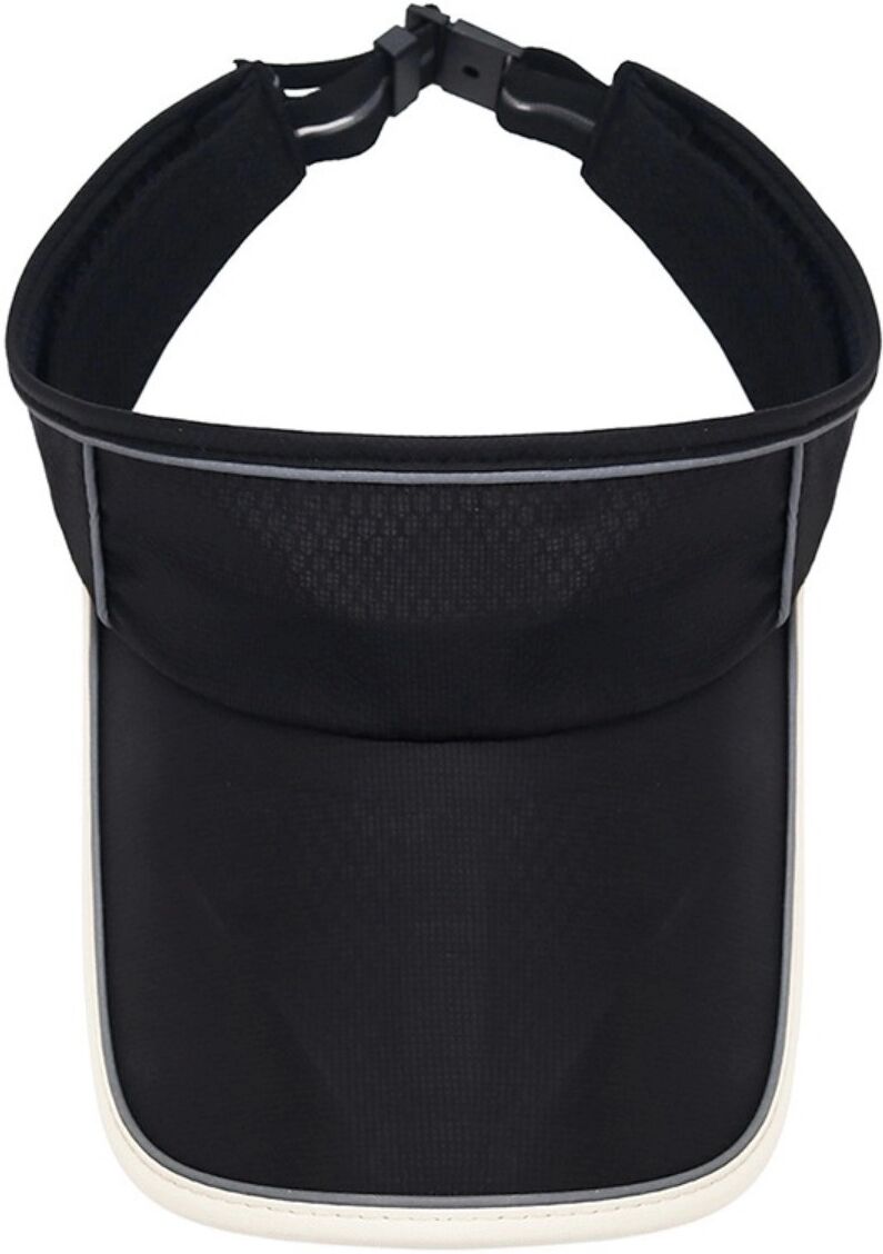 INF Verstellbare Schirmmütze mit offener Oberseite — Schnelltrocknendes Polyester, leicht für Laufen und Outdoor-Sport Schwarz