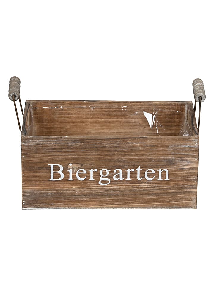 POSIWIO Kasten ''Biergarten'' in Braun - (B)27 x (H)12 x (T)15,5 cm - onesize