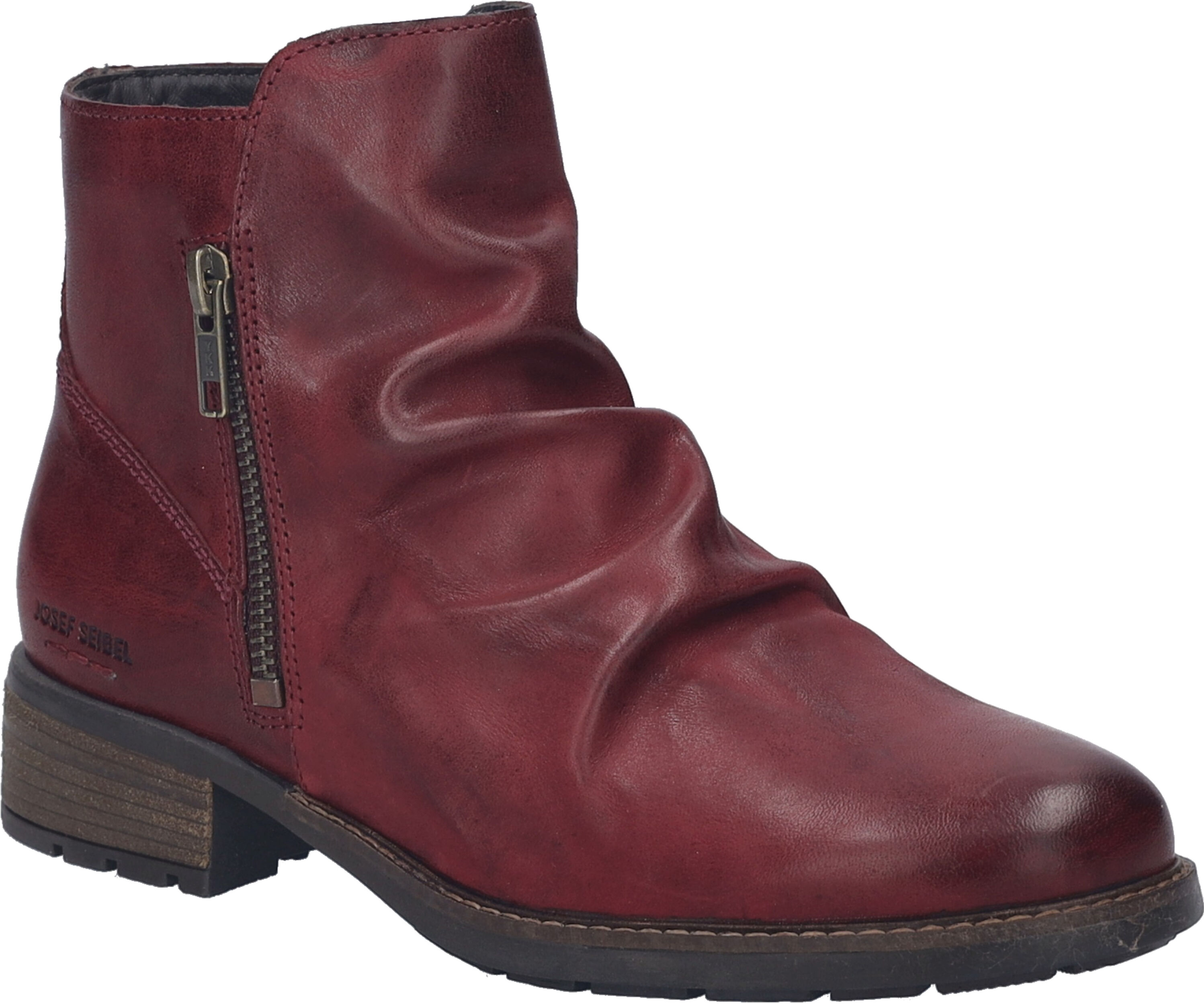 Stiefelette JOSEF SEIBEL "Kate 18, bordeaux", Damen, Gr. 36, rot (bordeaux), Schuhe Stiefelette