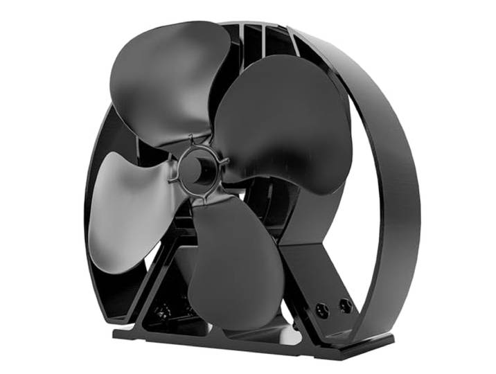 Forest Master\, Viking Advanced Stove Fan - Powerful 4-blade design for heat circulation in wood stoves and fireplaces