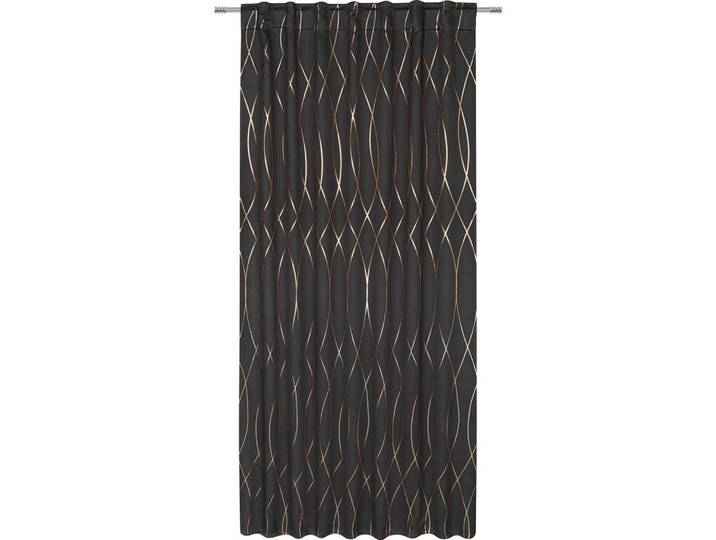 Verdunkelungsvorhang Glamour Schwarz ca. 140x245cm