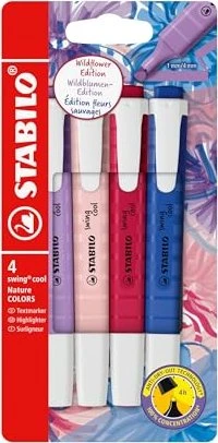 STABILO swing cool NatureCOLORS Wildflower Textmarker farbsortiert, 4 St.