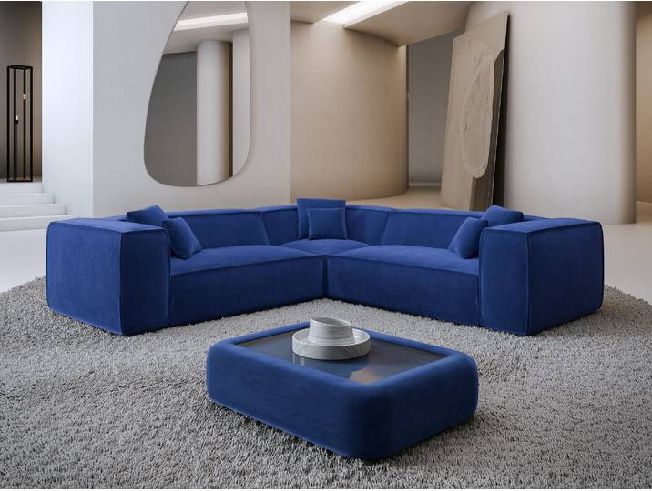 Stoff Ecksofa Liranda L-Form