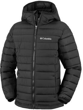 Columbia 209002 Youth Powder Lite II Hooded Jacket in Black size Large   Polyester