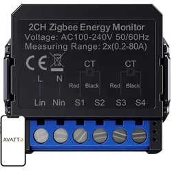 Avatto, Energiemessgerät, ZigBee smart bi-directional energy meter ZWPM16-2