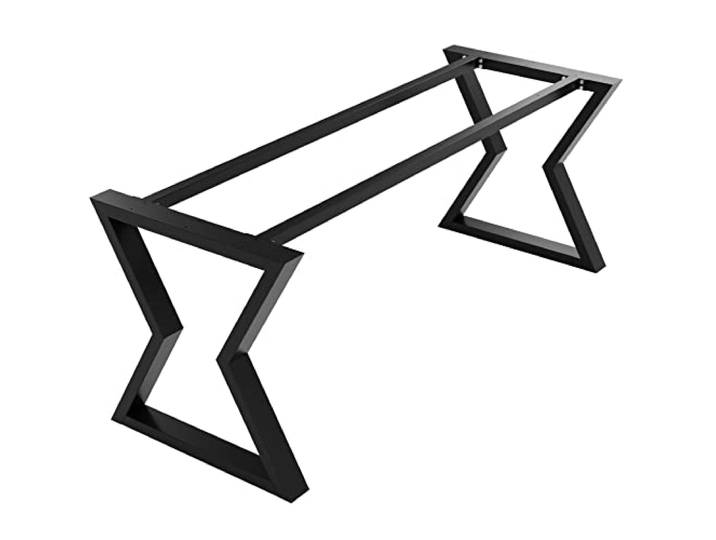MetaloPro Maria Tischgestell 180x70x72 cm, Tischbeine Metall, Schwarz Esstischgestell und Schreibtischgestell, bis 75 kg, verstellbare Möbelfüße, vorgebohrt, pulverbeschichtet