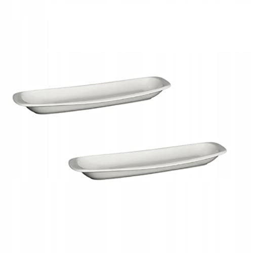 Wilmax WL-992643/A Wit Porseleinen Lang Serveerbord, Lengte: 28 cm