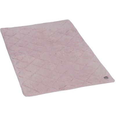 Badematte TOM TAILOR HOME "Cotton Diamond" Gr. 1, rosa (rosé), H:20mm, Baumwolle, Badematten, Badematte, Uni Farben, Pastell Farben, Rauten, reine Baumwolle, weich & kuschelig