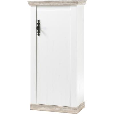 Kommode HOME AFFAIRE "Florenz", weiß (pinie weiß, oslo pinie dekor), B:71cm H:146cm T:37cm, Sideboards, Kommode, im romantischen Landhaus-Look, Breite 71 cm