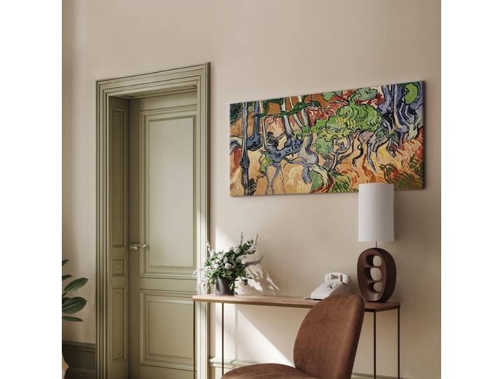 Toile Racines d'arbres Feutre Multicolore/Multicolore 60 x 30cm