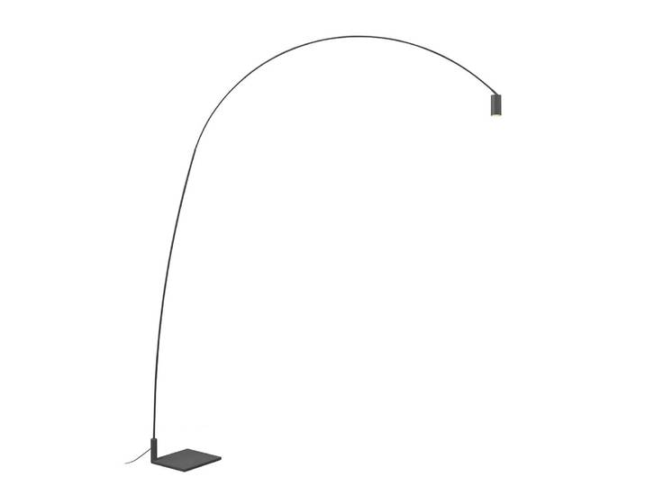 NEMO lampadaire FOX (Gris titanium - Métal verni)