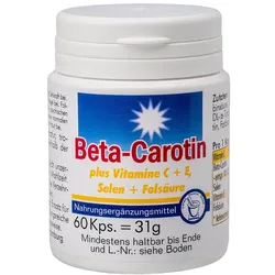 BETA Carotin Kapseln + Vitamin C + E 60 St