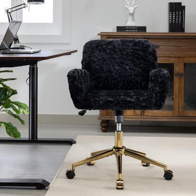 Ostweer Featured Upholstered Study Chair Office Chair, Armchair Home Computer Chair Swivel Chair with Casters