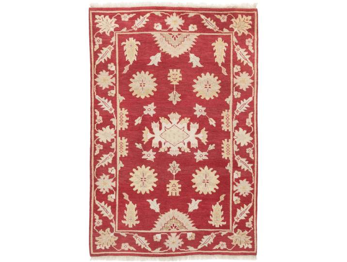 Usak Teppich 122x182 Handgeknüpft Orientteppich Wolle