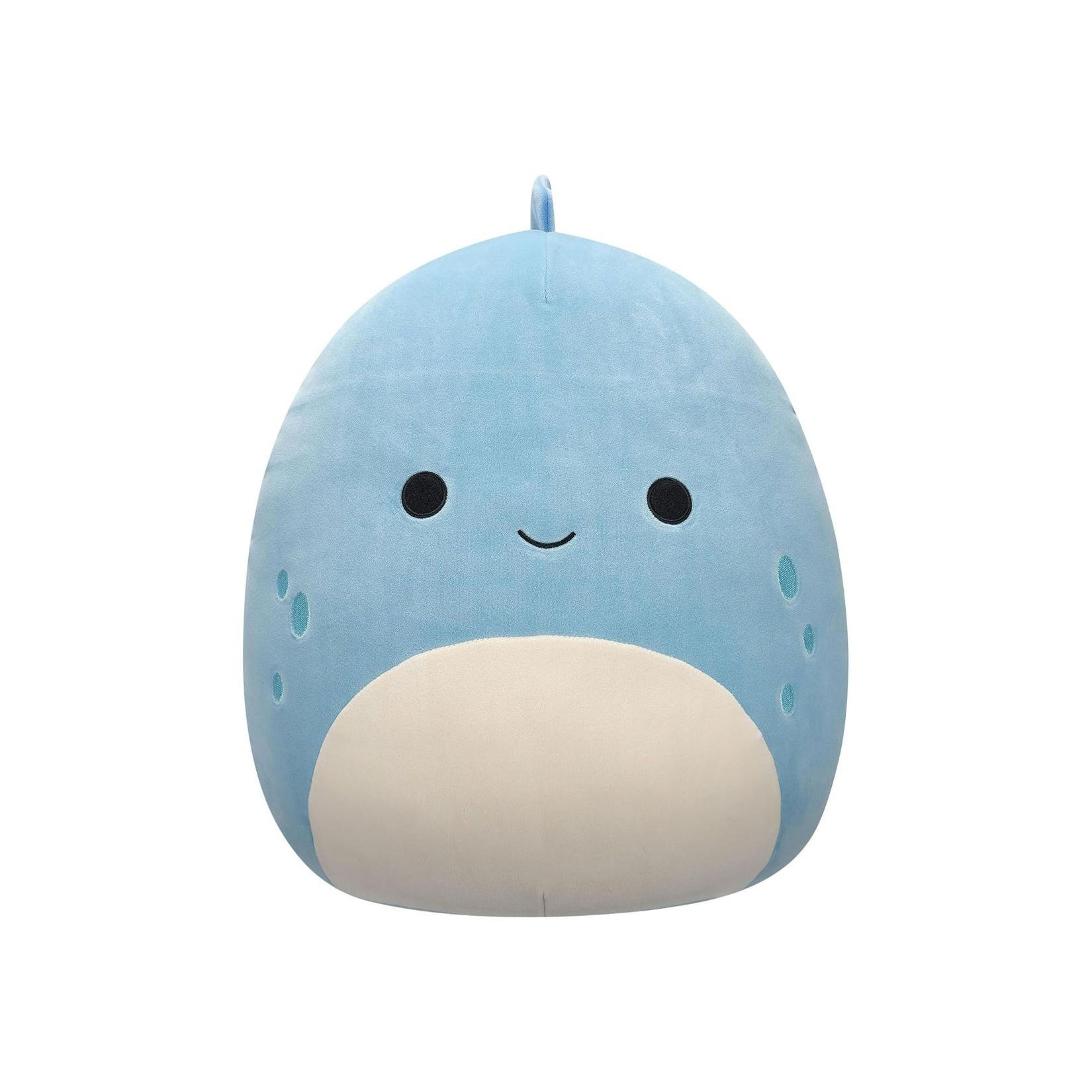 Jazwares SQCR06650 - Squishmallows - John, der Dino Plüschfigur, 40 cm, blau