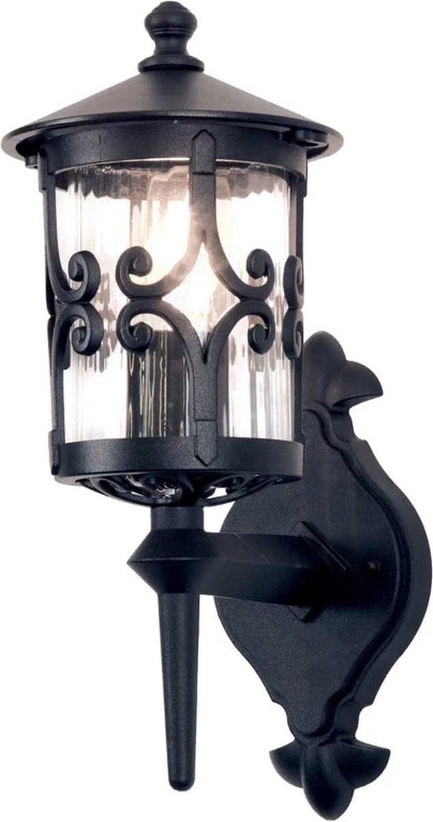 Elstead Lighting Hereford LED Wand Buitenlamp - Zwart - Klassieke Wandlamp voor Tuin en Terras