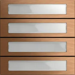 Gira Ruftastenmodul 4-fach Bronze 5534921