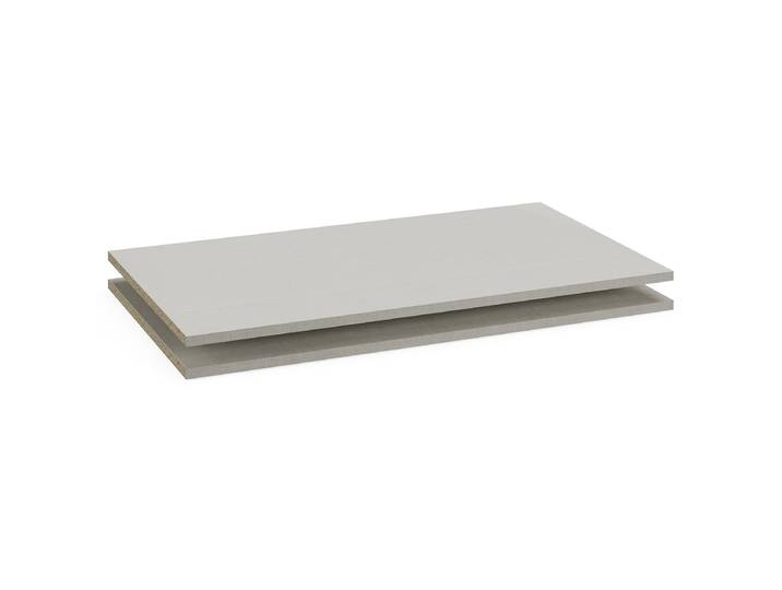Einlegeboden - 45er Tiefe 88cm Beige 2er Set Spanplatte, lackiert