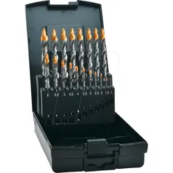 EXACT 74561 - Spiralbohrer Set, Step Technologie, 19-teilig