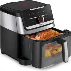 Moulinex Friggitrice ad Aria Silenziosa XXL Easy Fry, Fritteuse, Schwarz