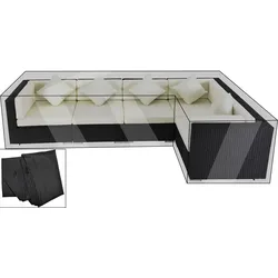 OUTFLEXX Premium Abdeckhauben Set für Lounge theBox-A/-D: 1304/ 1714/ 7175/ 16064, schwarz, wasserbeständig