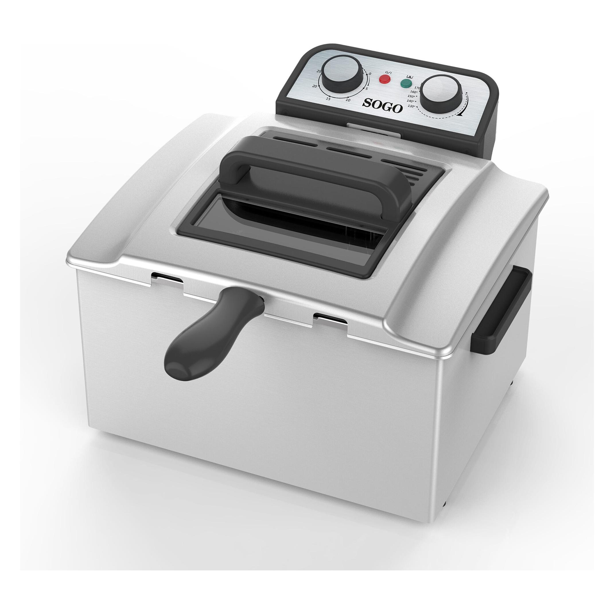 Sogo DEEP FRYER, PROFESSIONAL, 2+1 BASKETS, 5L, 3000W (5 l) (FRE-SS-798)