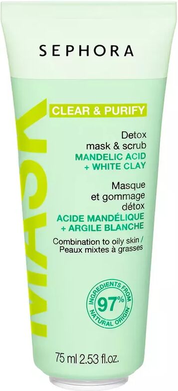SEPHORA - Detox-Peelingmaske - Mit Mandelsäure und weisser Tonerde, 75 ml