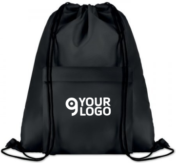 POCKET SHOOP Sacca Large Poliestere 210D con Tasca Zip 37x44 cm Personalizzate o neutre
