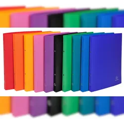 Exacompta Ringbuch A4 32x25cm, Rücken 20mm, 2 O-Form Ringe 15mm, aus PP 500μ, 10 Stück