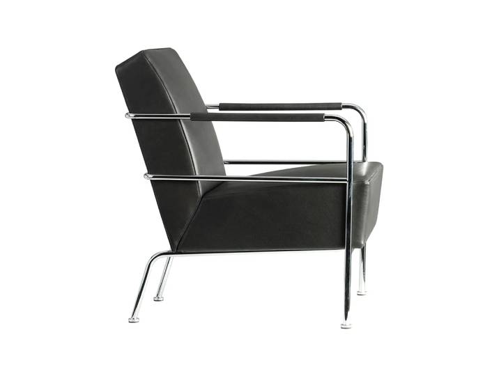 Lammhults Cinema Sessel Elmo Nordic Schwarz-Chrom