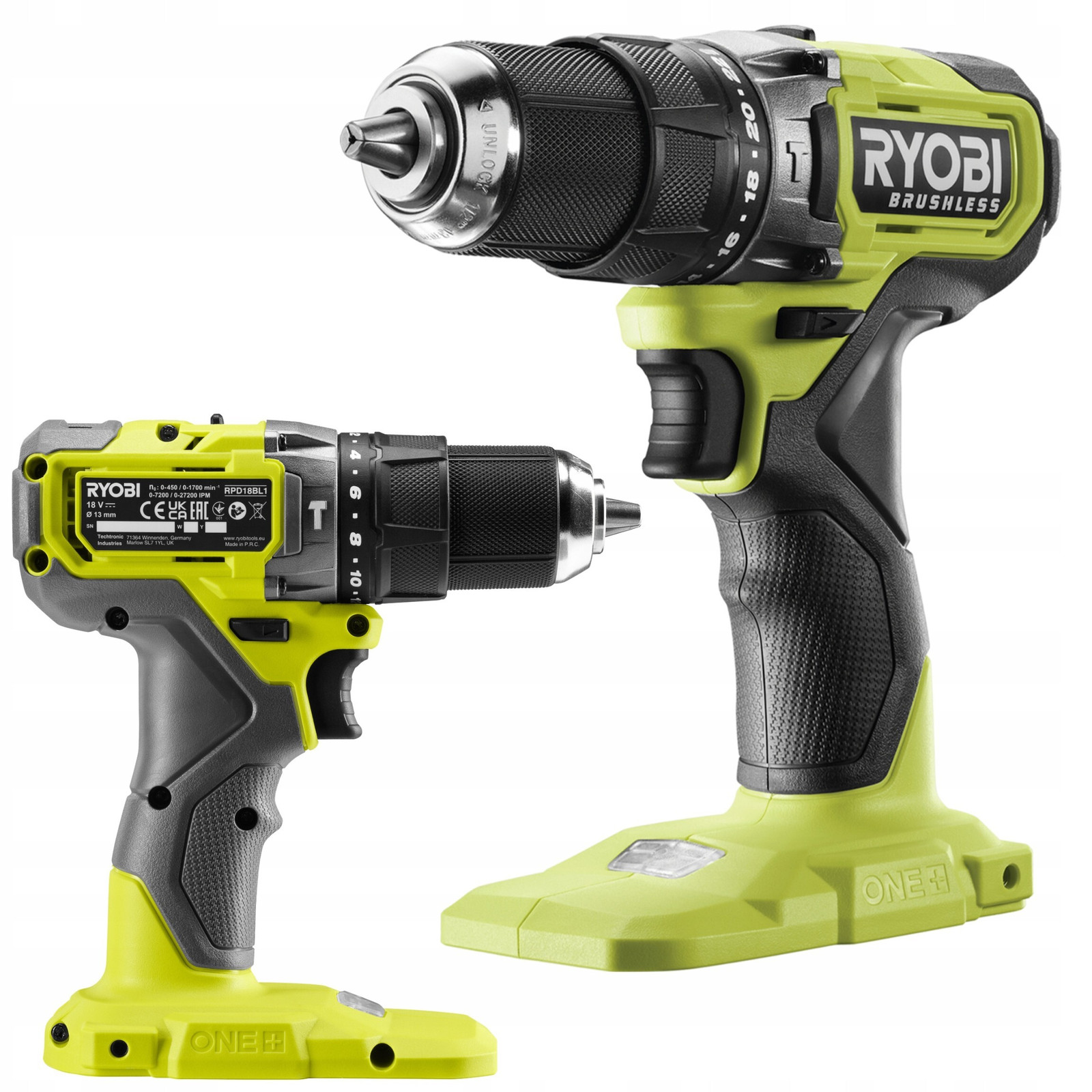 Ryobi RPD18BL1-0 18V ONE+ accuboormachine met slagfunctie, 54 Nm