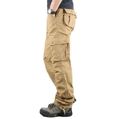 Rugged & Ready Mens Tactical Cargo Pants For Work, Hiking & Adventure Big Sizes Available khaki 6pockets 31