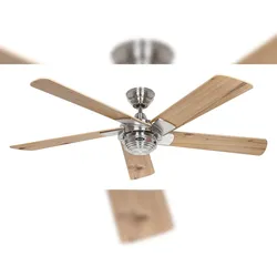 Casafan Deckenventilator Rotary Chrom Kiefer mit Fernbedienung 132