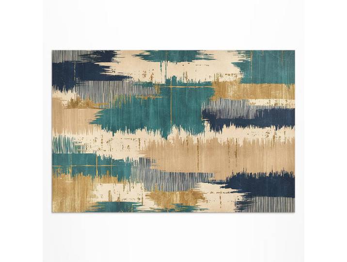 Wallfluent Teppich 60x90 cm Abstrakte Flecken, Gelb, Kunststoff, 60x90 cm, Teppiche und Böden, Teppiche