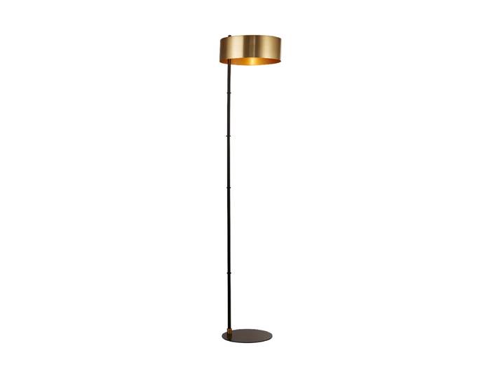 Dimmbare Design Stehlampe „Knox“ Ø 30 cm Messing, Schwarz Searchlight